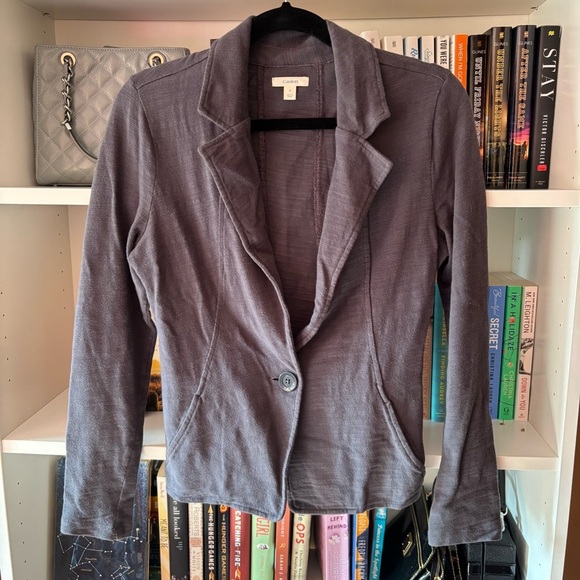 Caslon Gray 100% Cotton Casual Blazer Size Small - Picture 1 of 6